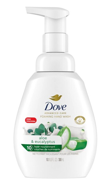 Dove Foaming Hand Wash, Aloe & Eucalyptus, 10.1 OZ