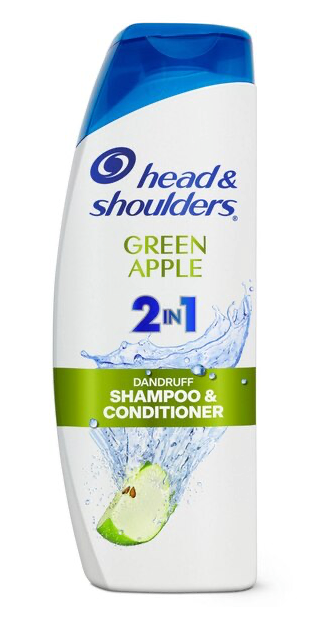 Head & Shoulders Green Apple 2-in 1 Dandruff Shampoo & Conditioner, 12.5 OZ