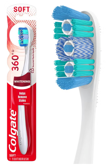 Colgate 360 Optic White Whitening Toothbrush - Soft