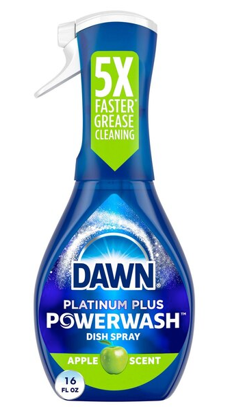 Dawn Platinum Plus Powerwash Dish Spray, Apple Scent, 16 oz