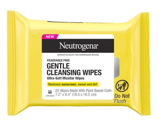 Neutrogena Sun Gentle Cleansing Wipes, 25 CT
