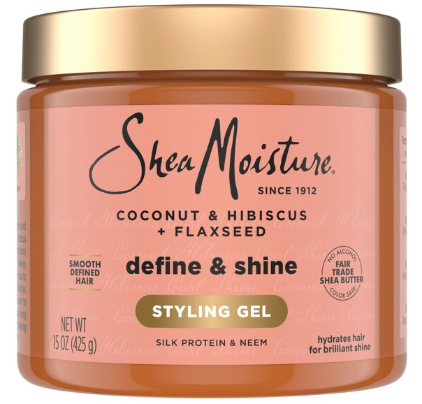 SheaMoisture Coconut & Hibiscus Define & Shine Styling Gel, 15 OZ