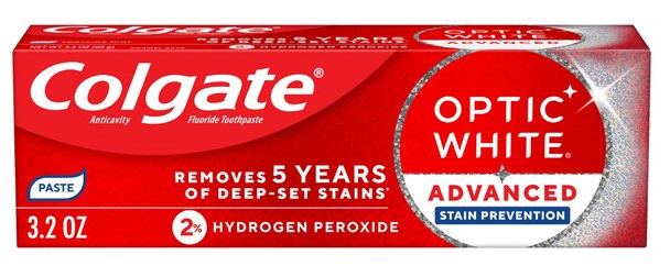 Colgate Optic White Advanced Stain Prevention Toothpaste, 3.2 OZ