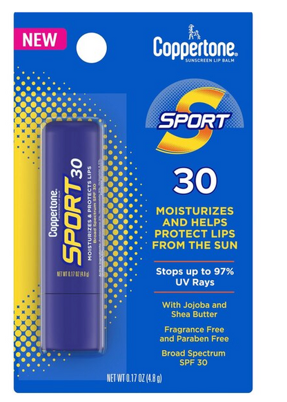 Coppertone Sport Lip Balm, SPF 30