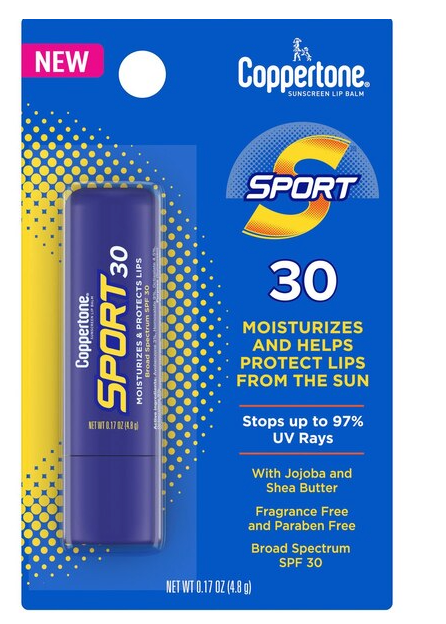 Coppertone Sport Lip Balm, SPF 30