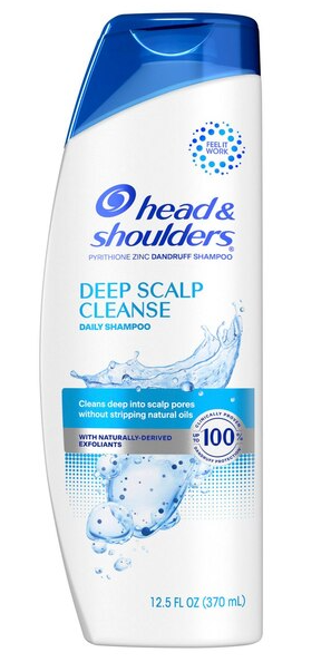 Head & Shoulders Deep Scalp Cleanse Anti-Dandruff Shampoo, 12.5 OZ