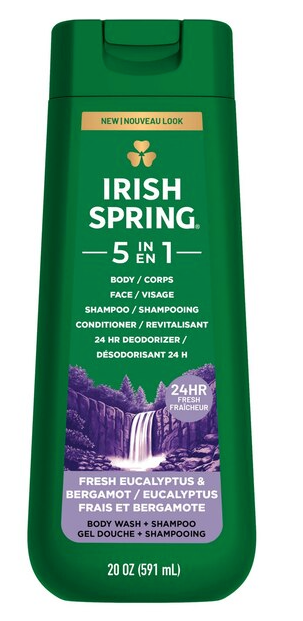 Irish Spring Gear 3-in-1 Body Wash, 20 Ounces