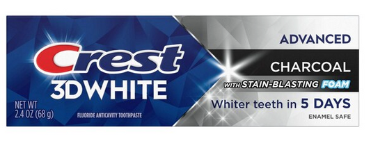 Crest 3D White Charcoal Teeth Whitening Toothpaste, 2.4 Ounces