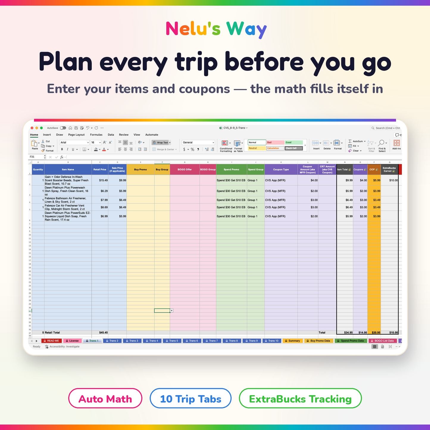 CVS Coupon Tracker
